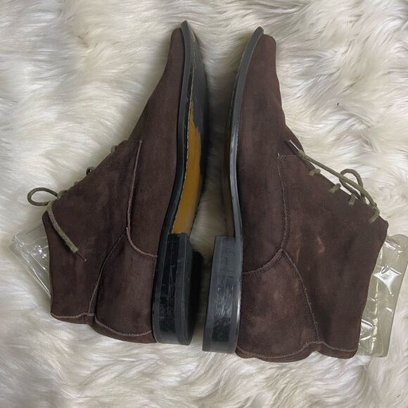 Fratelli Select leather Brown Suede high top lace up  Men’s shoes size 10M main image 4